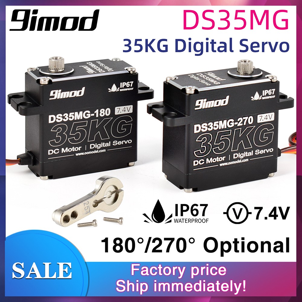 9imod 35kg High Torque Metal Gear Steering Servo for 1/10 RC Crawler Car Boat