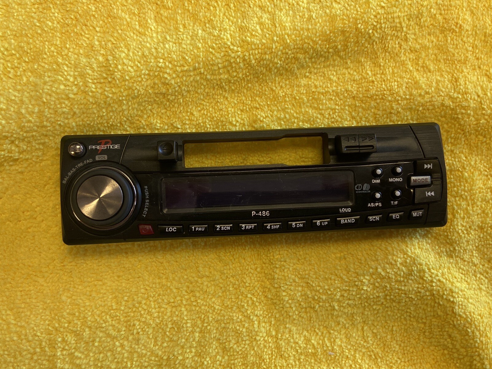 Prestige P-486 Car Stereo Faceplate ONLY