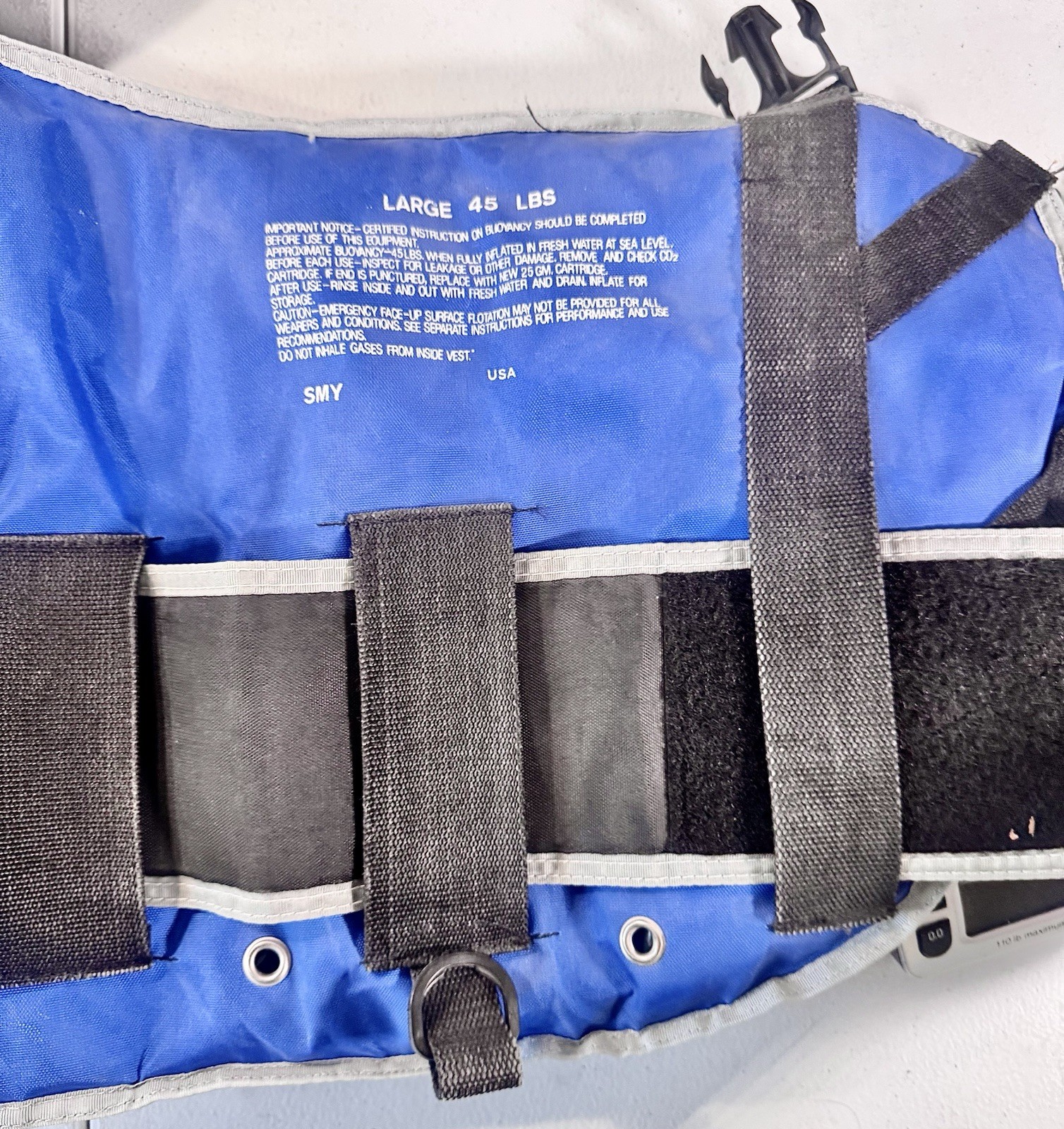 SMY Scuba Buoyancy Compensator Vest BCD Size Large 45 LBS