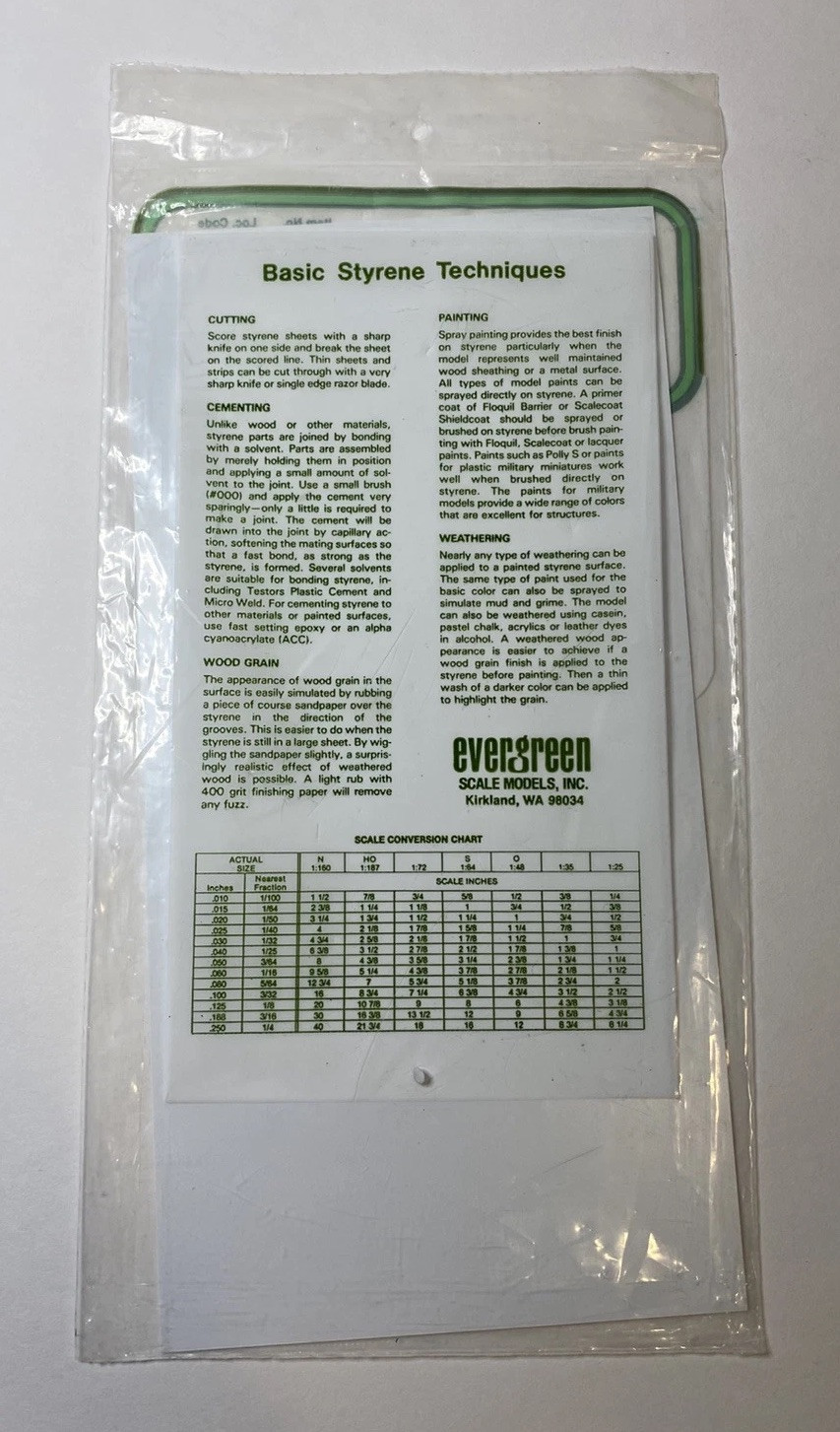 Evergreen Scale Models Corrugated .060" Spacing EVG4527 Plastic Building