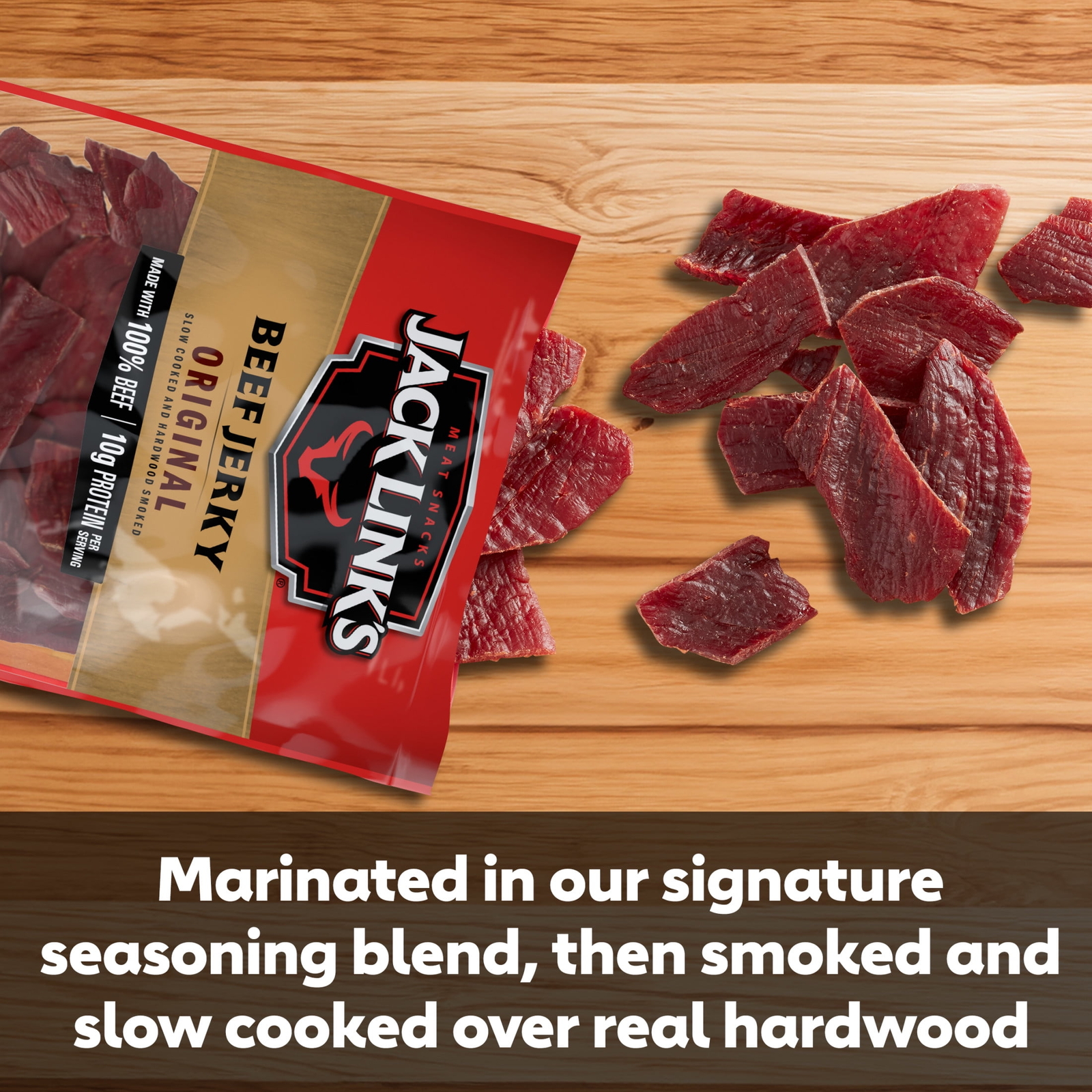 Jack Link’s Beef Jerky, Original, 5 oz, Resealable Bag