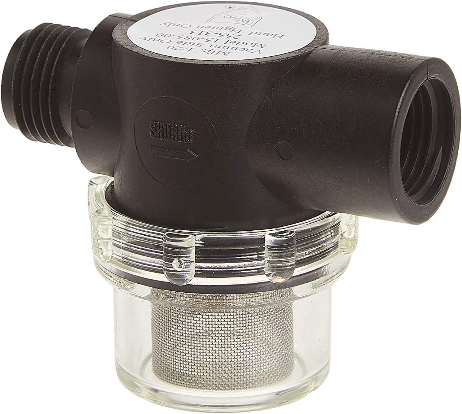 255-213 1/2" MNPT X FNPT Inline Strainer for 2088 Series Pumps