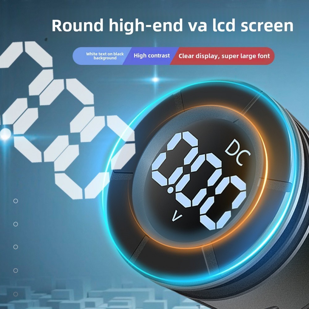 DC Digital Voltmeter DC0-300V Big Fonts Round High Precision Voltage Indicator
