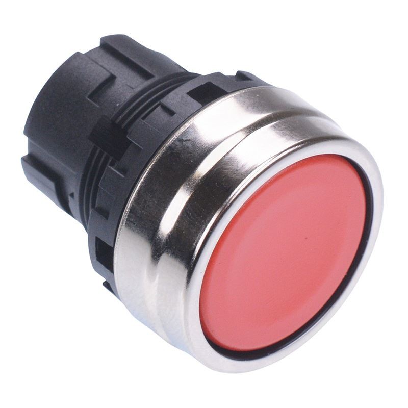 YW4B-M1R IDEC Red 22mm Momentary Metal Push Button Bezel for YW Series