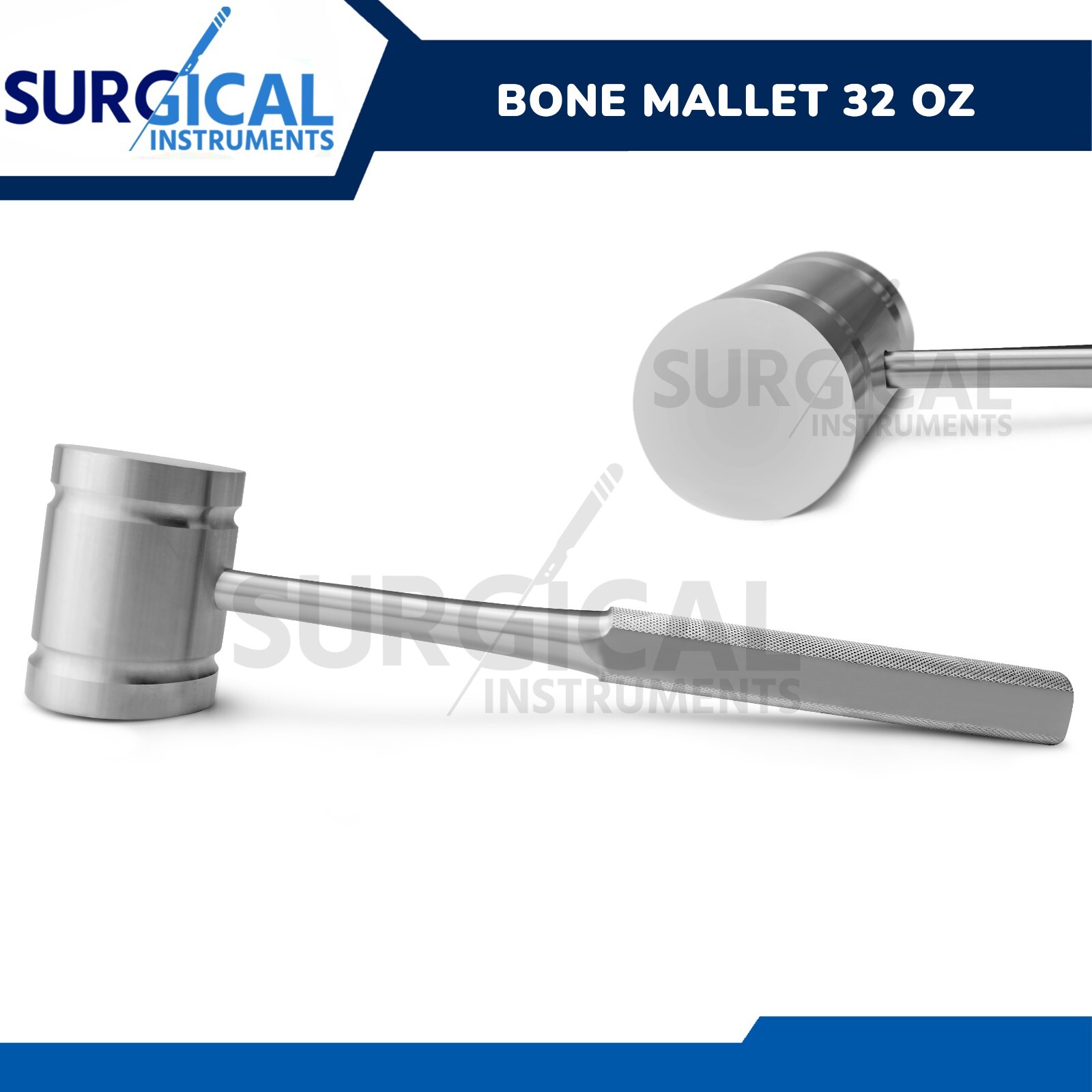 Heavy Bone Mallet 11" Orthopedic Instruments Head 32 oz. (908 g) German Grade