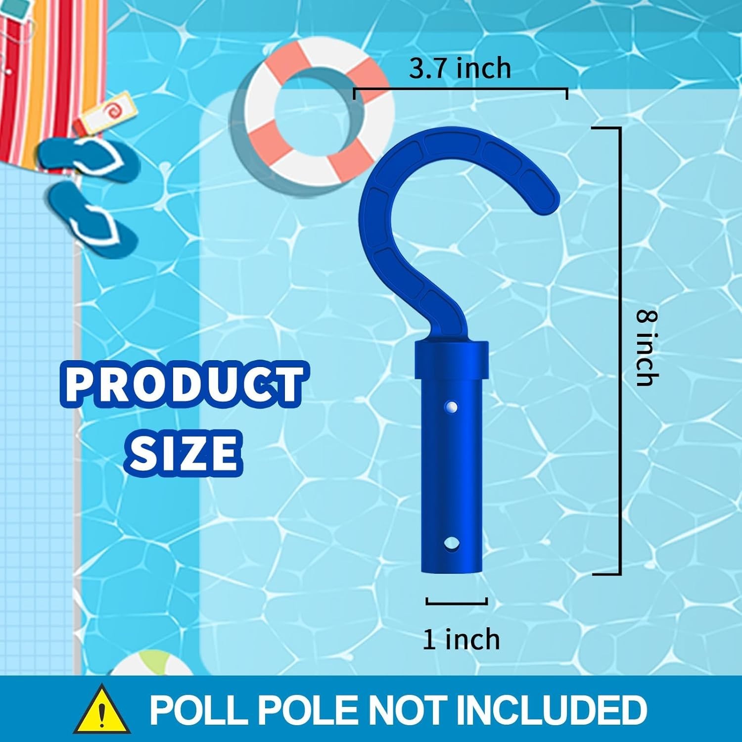 Blue Hook for All Robotic Pool Cleaners - Effortless Retrieval and Compatibility