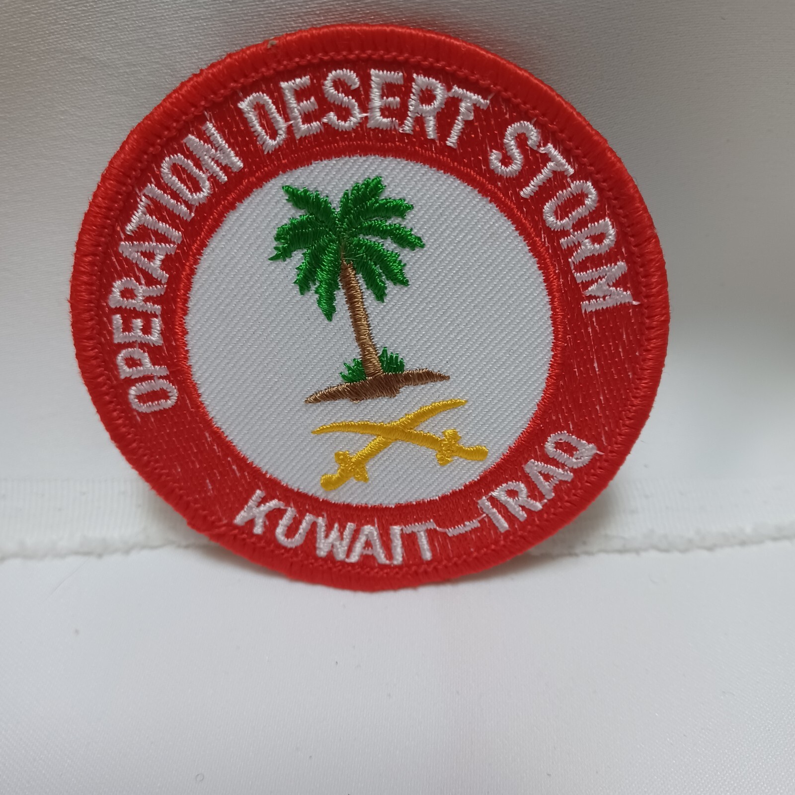OPERATION DESERT STORM GULF WAR EMBROIDERED ARM PATCH 3" New. Kuwait-Iraq