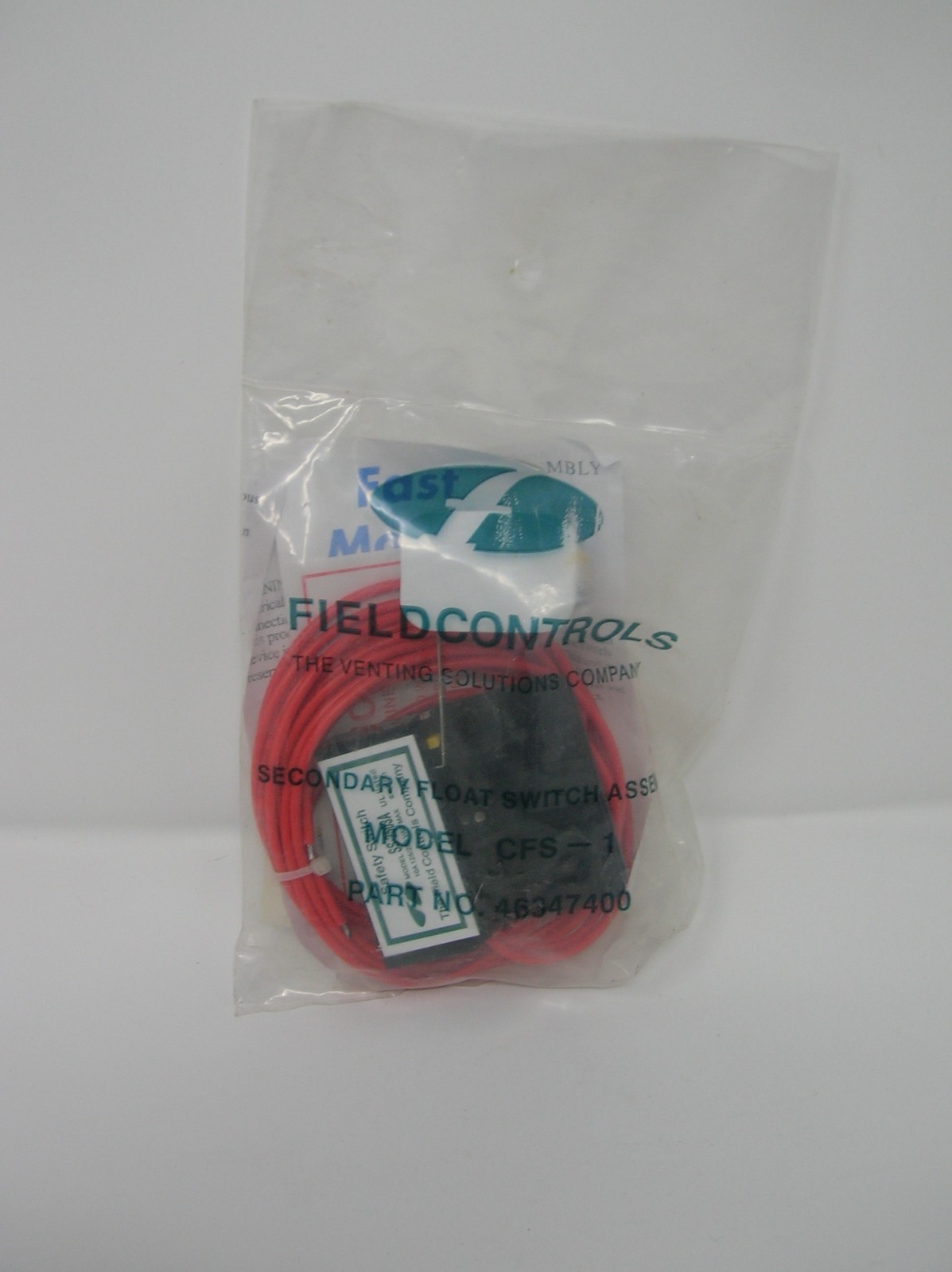 Field Controls Secondary Float Switch Assembly Model CFS-1