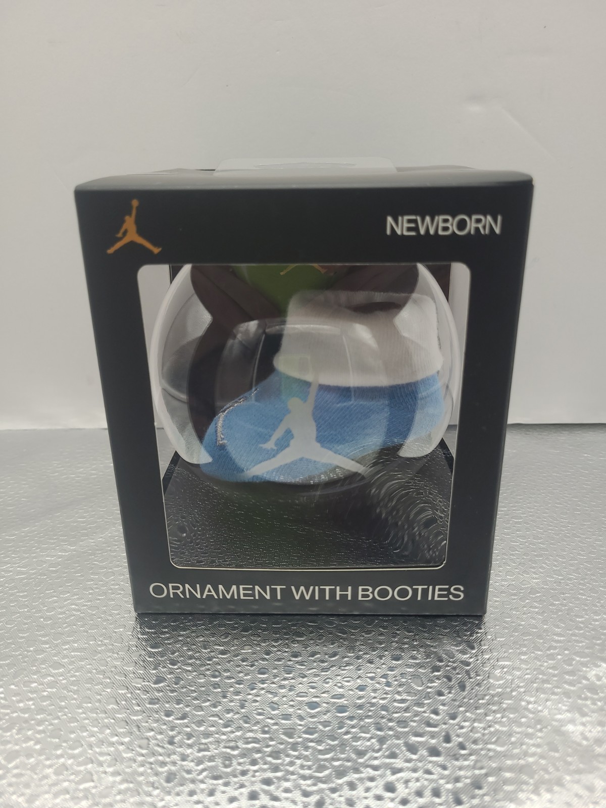 NEW! Air Jordan Baby’s First Nike Ornament With Newborn Booties Blue White *