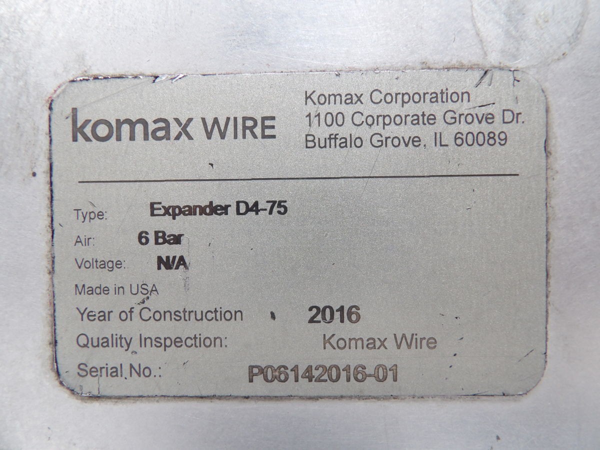 KOMAX D4-75 GROMMET EXPANDER M6242