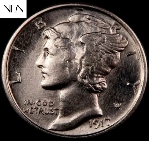 1917 Mercury Dime - Uncirculated BU - 90% Silver