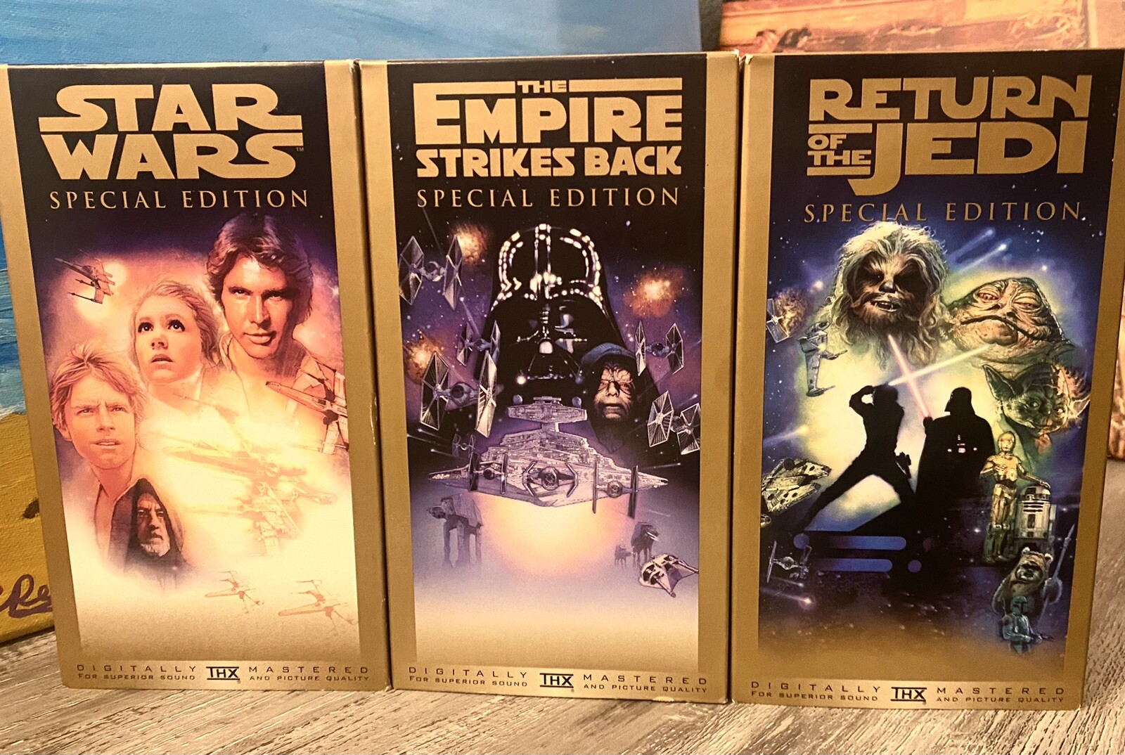 Star Wars Trilogy - Special Edition LOT of 3 matching VHS, Excellent Condition!