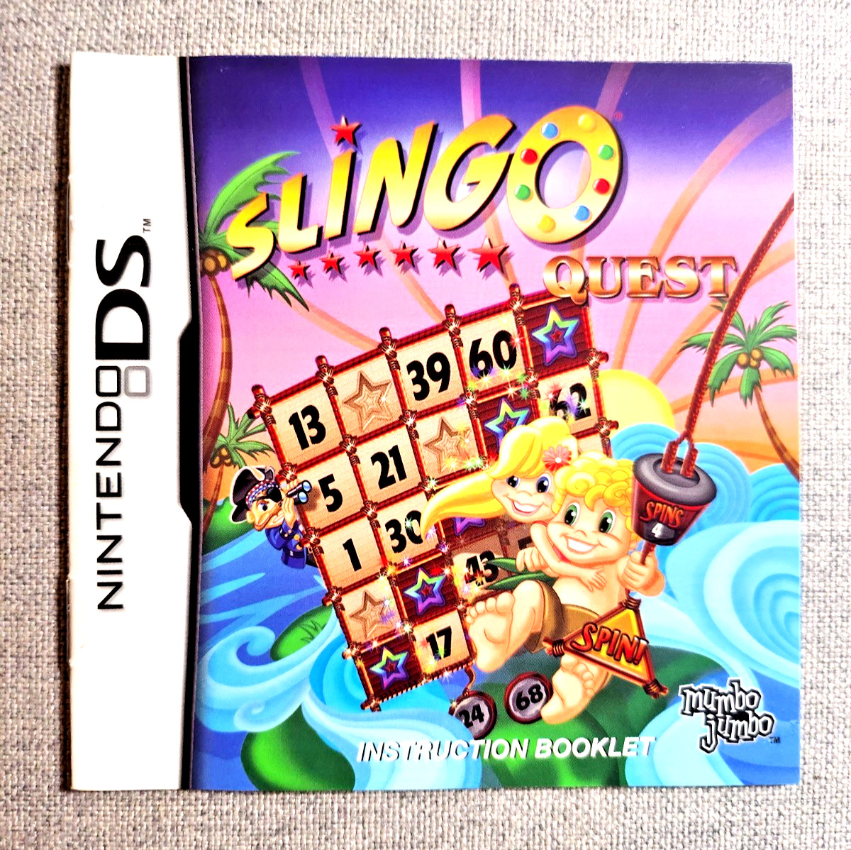 Slingo Quest Instruction Manual Only - Nintendo DS