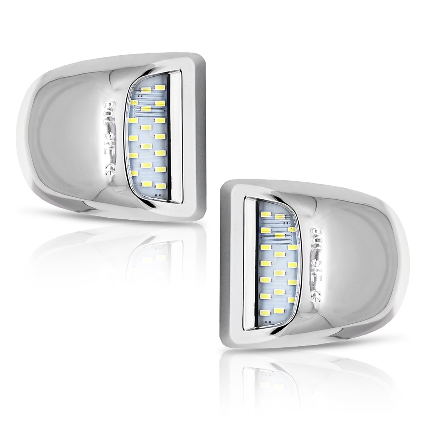 LED License Plate Light Tag Lights Assembly Compatible with Chevy Silverado S