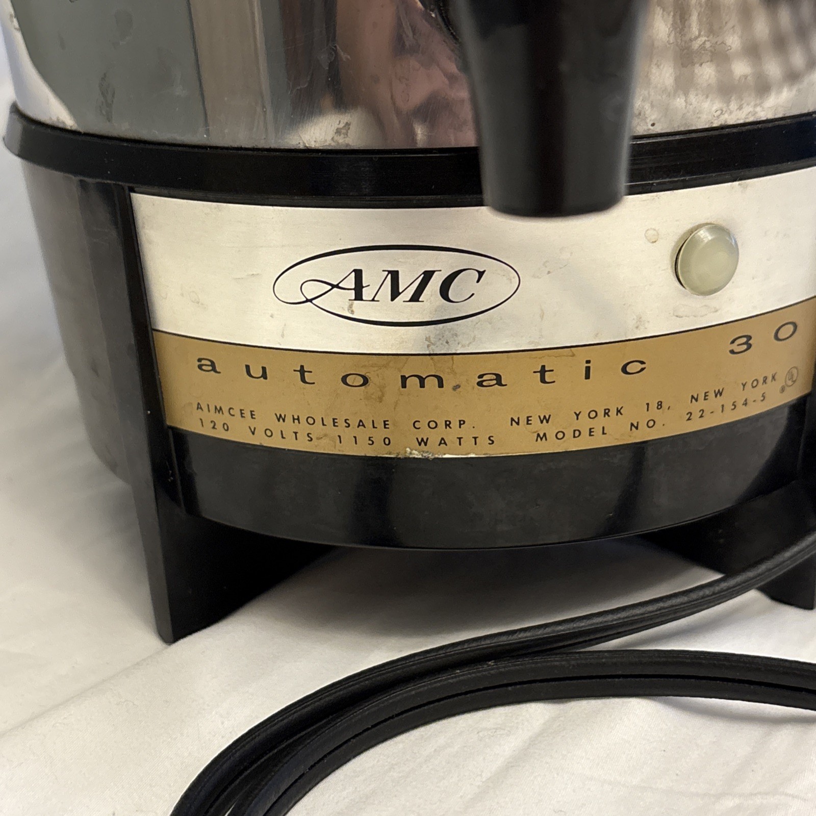 VTG AMC Automatic 30 Cup Automatic Electric Coffee Maker Percolator