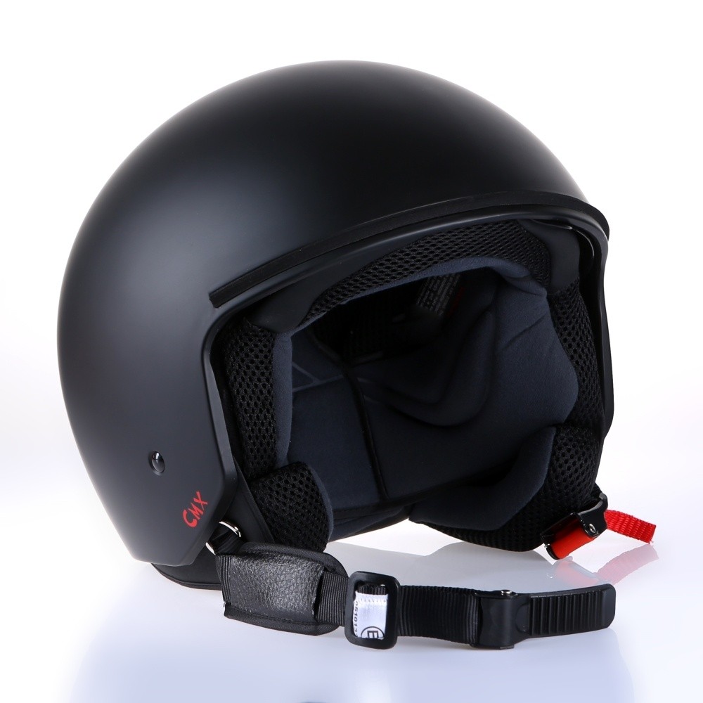 Motorcycle Helmet Helmet Motorbike Moped Scooter NEW Size M Matt Black CMX "Joey"