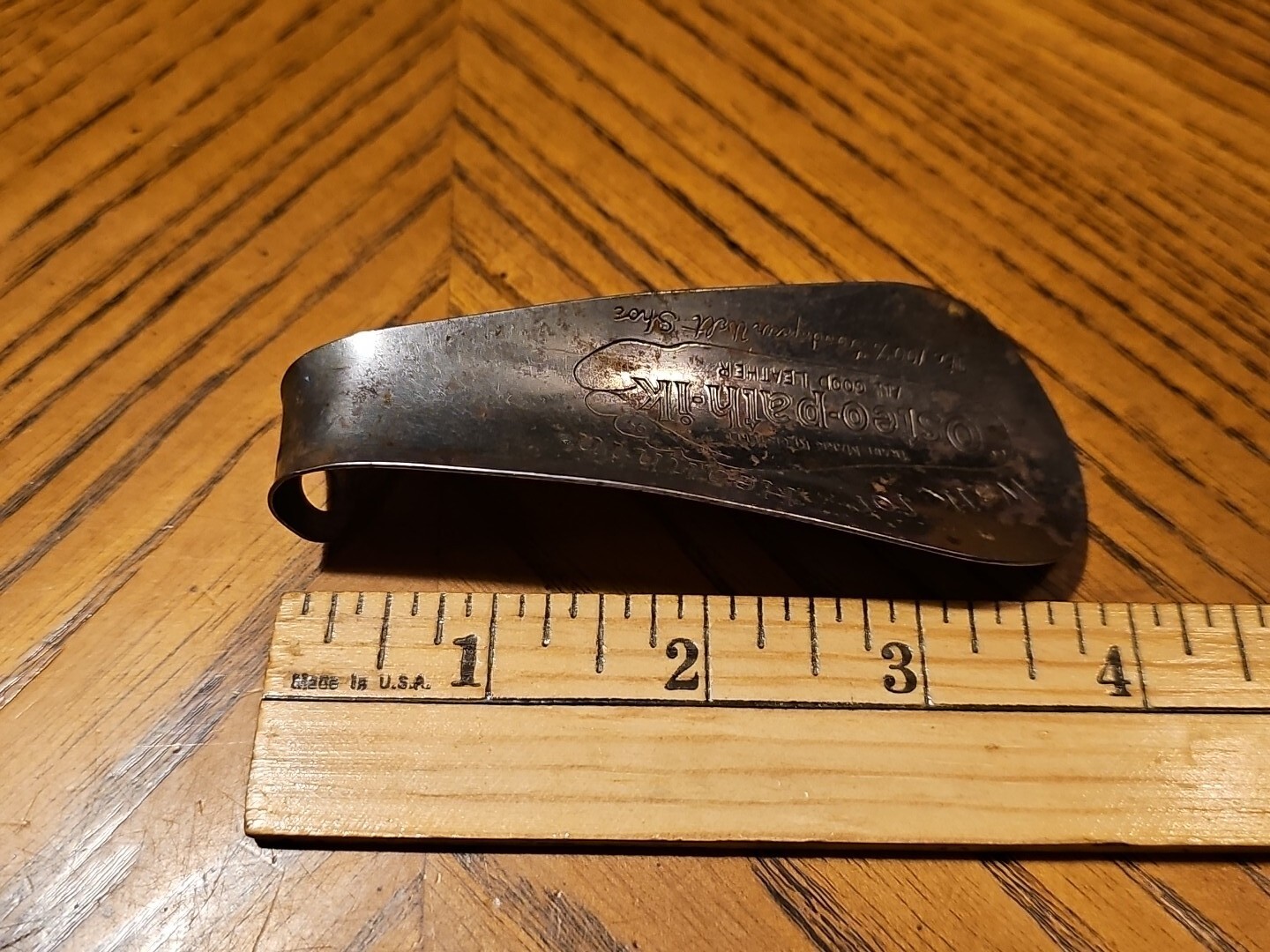 Vintage Osteo-Path-Iks Shoe Horn Advertising Promo