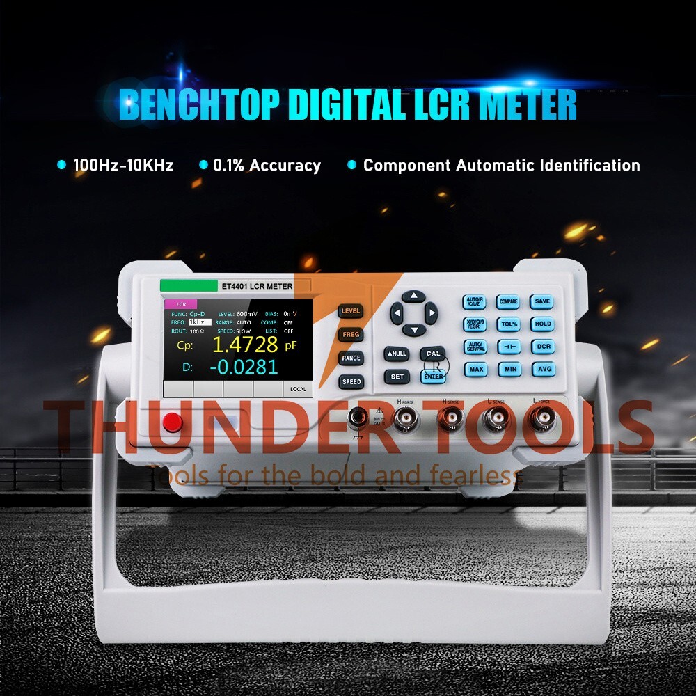 Thunder Tools Benchtop Digital LCR Meter 100Hz-10KHz High Precision