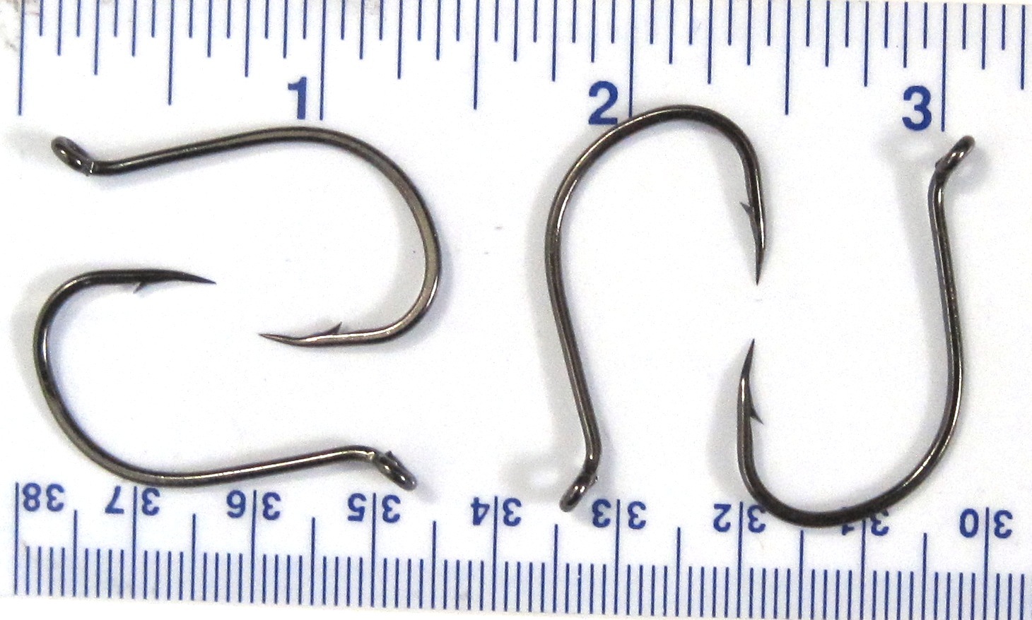 100 Danielson HCBOBN Black Chrome Octopus Fish Hooks Size 3/0