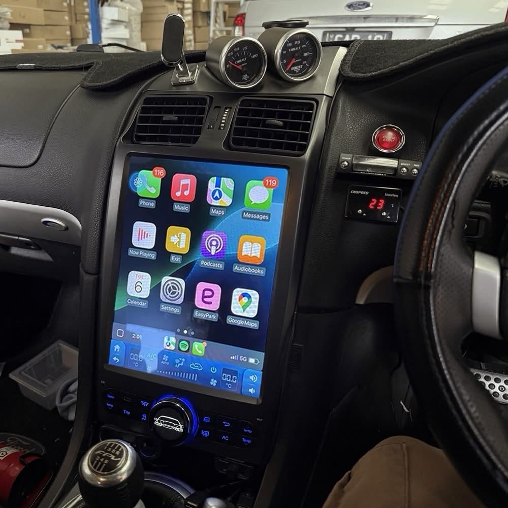 FPV—Ford Falcon Ba Bf Unit | SatNav | Wireless Apple CarPlay + GPS | 12.1 Inch