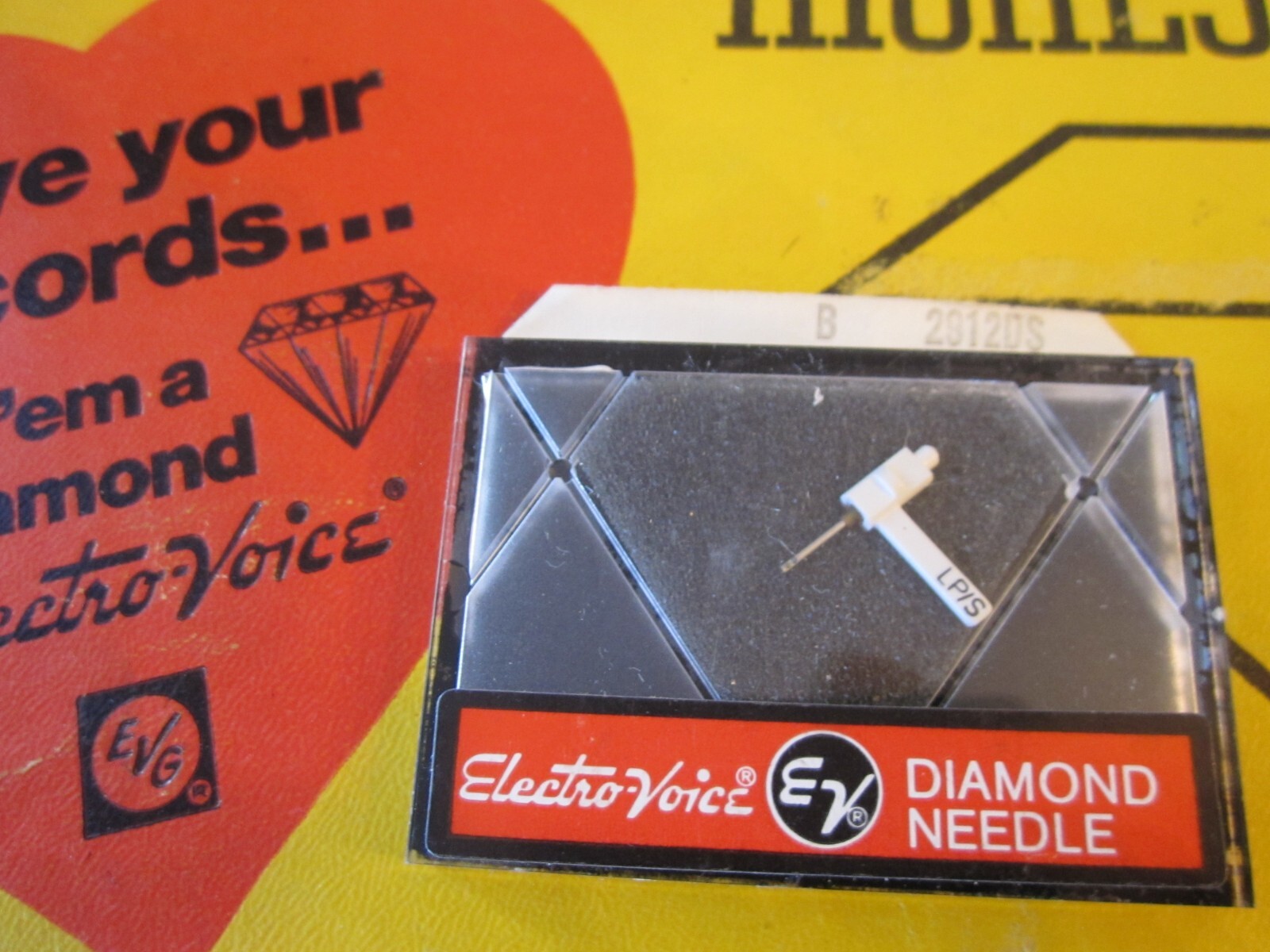 New Electro-Voice Phonograph Diamond Needle B 2912DS Highest Quality Switzerland
