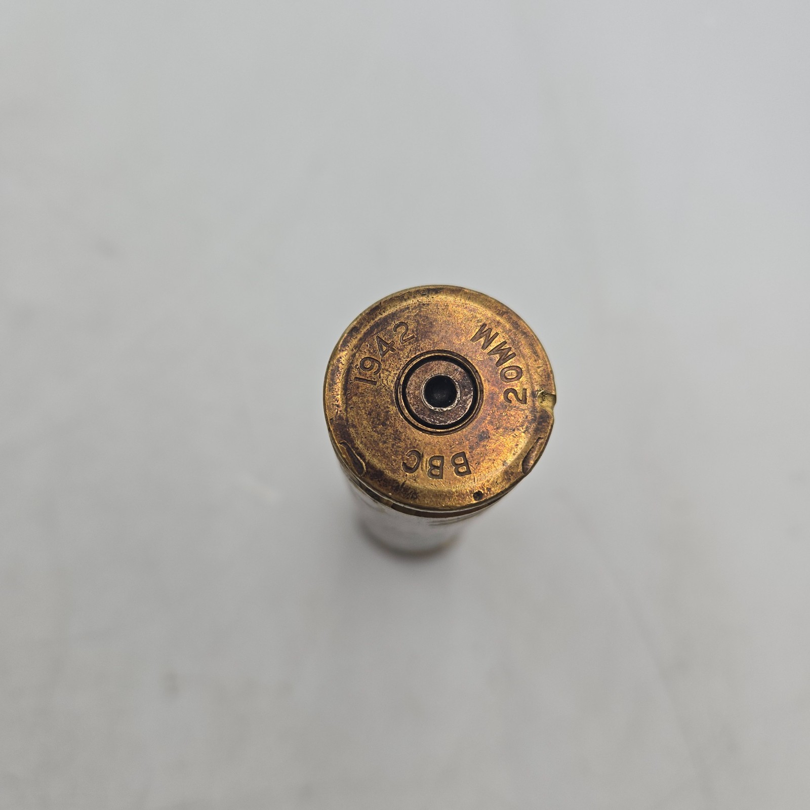 1942 20mm BBC Brass Casing Trench Art