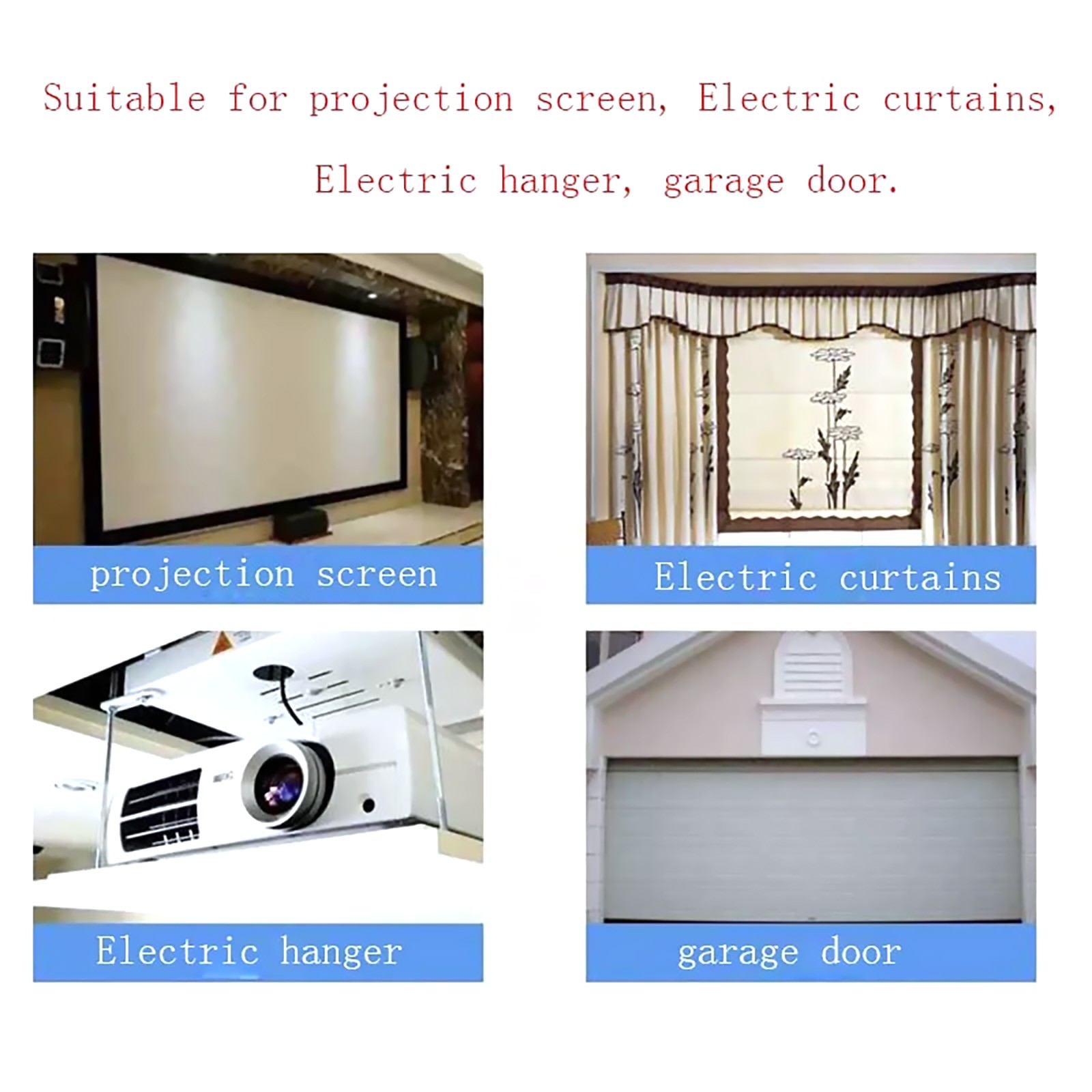 Multi-function RF Remote Control Switch for Motorised Prqection Screens