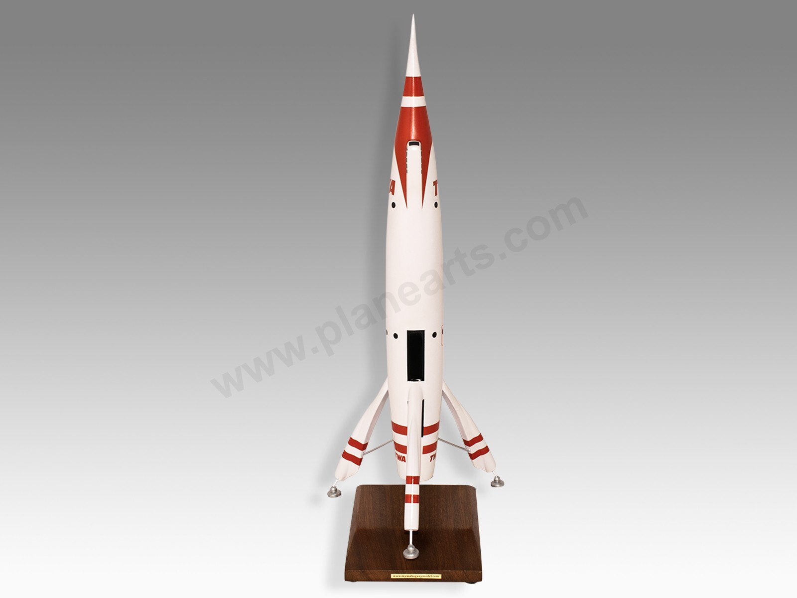 TWA Moonliner Solid Kiln Dried Mahogany Wood Handcrafted Display Model