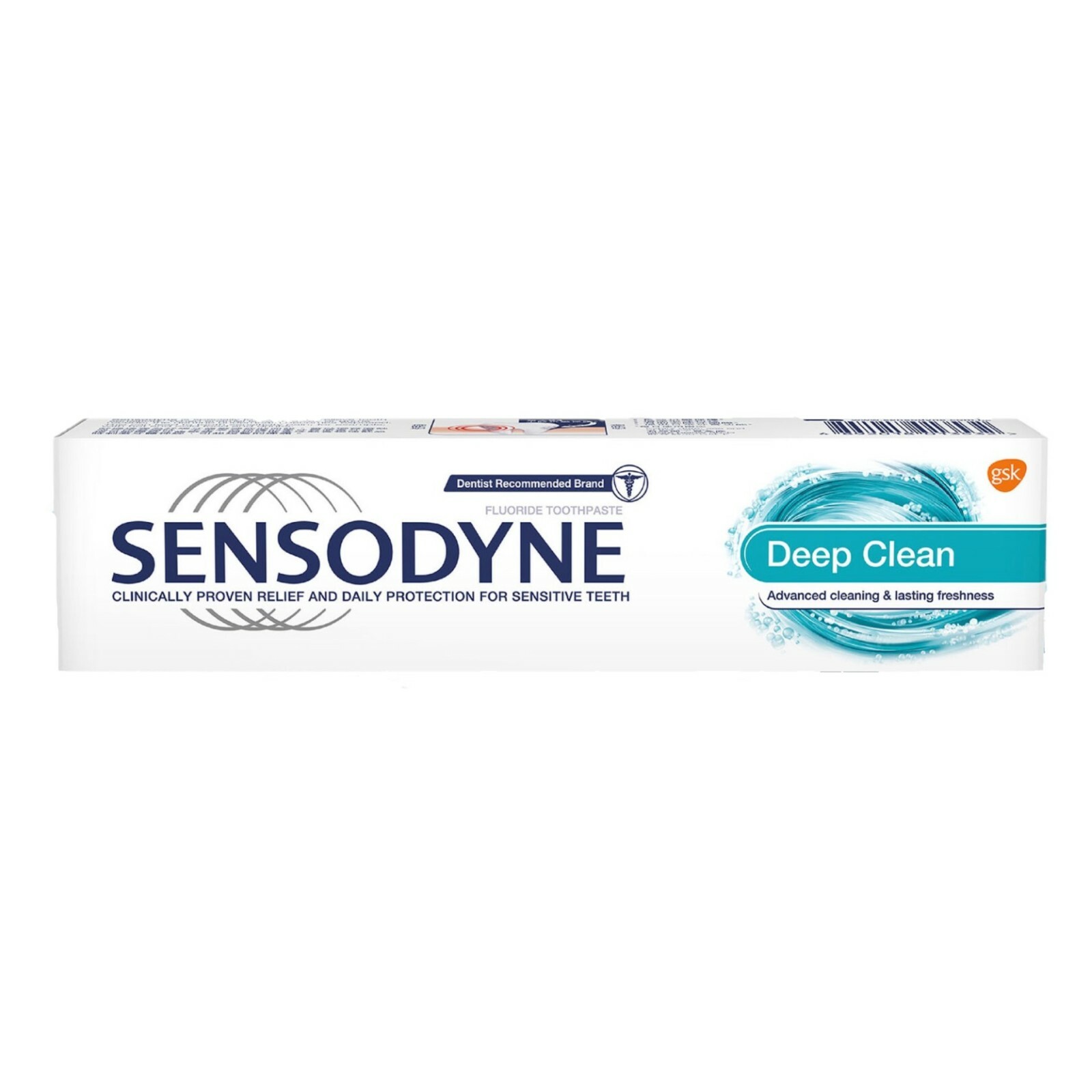 Sensodyne Deep Clean Toothpaste Lasting Fresh Sensitivity Protection 100g x2