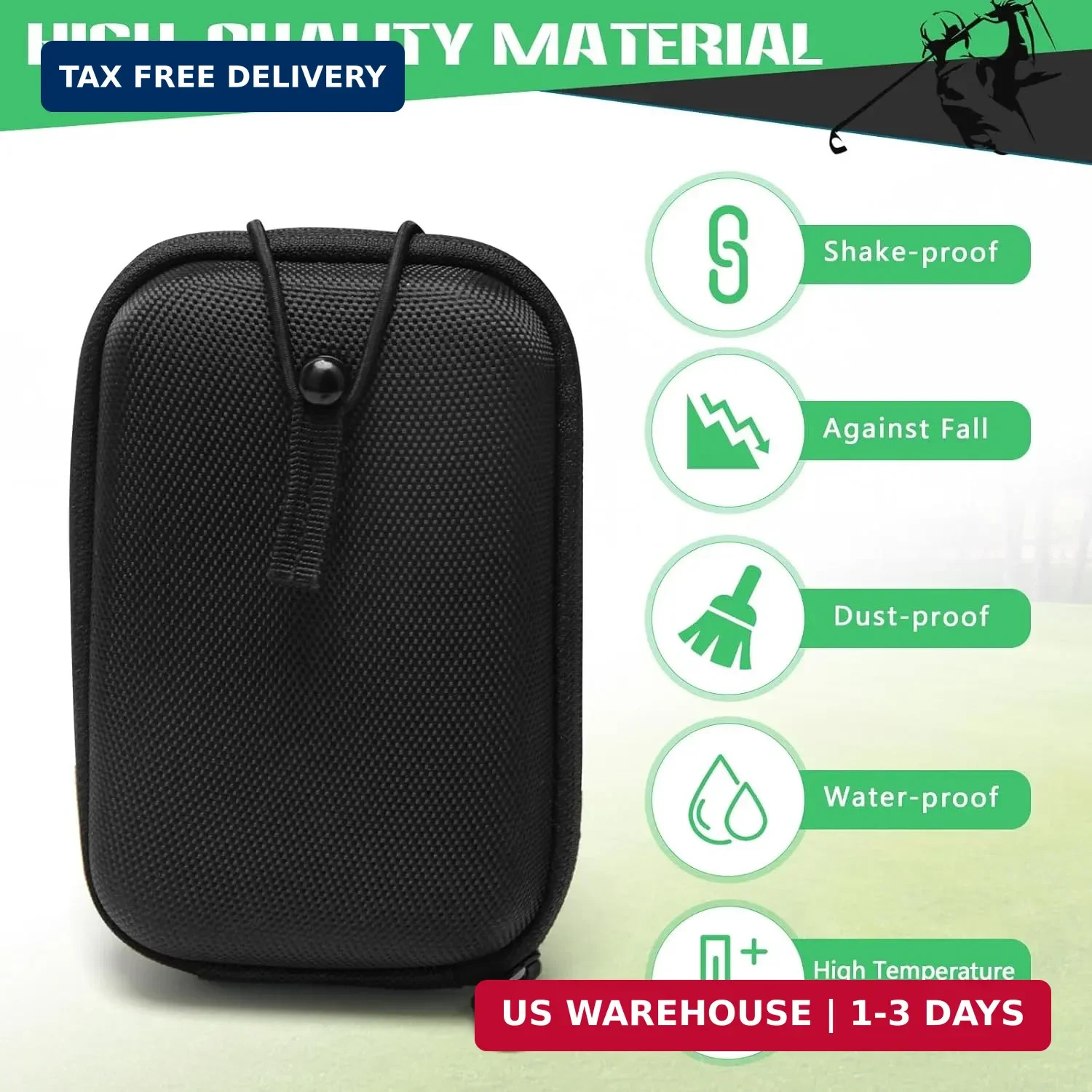 Golf Rangefinder Hard Shell Case, Hard Golf Rangefinder Case Universal Range Fin