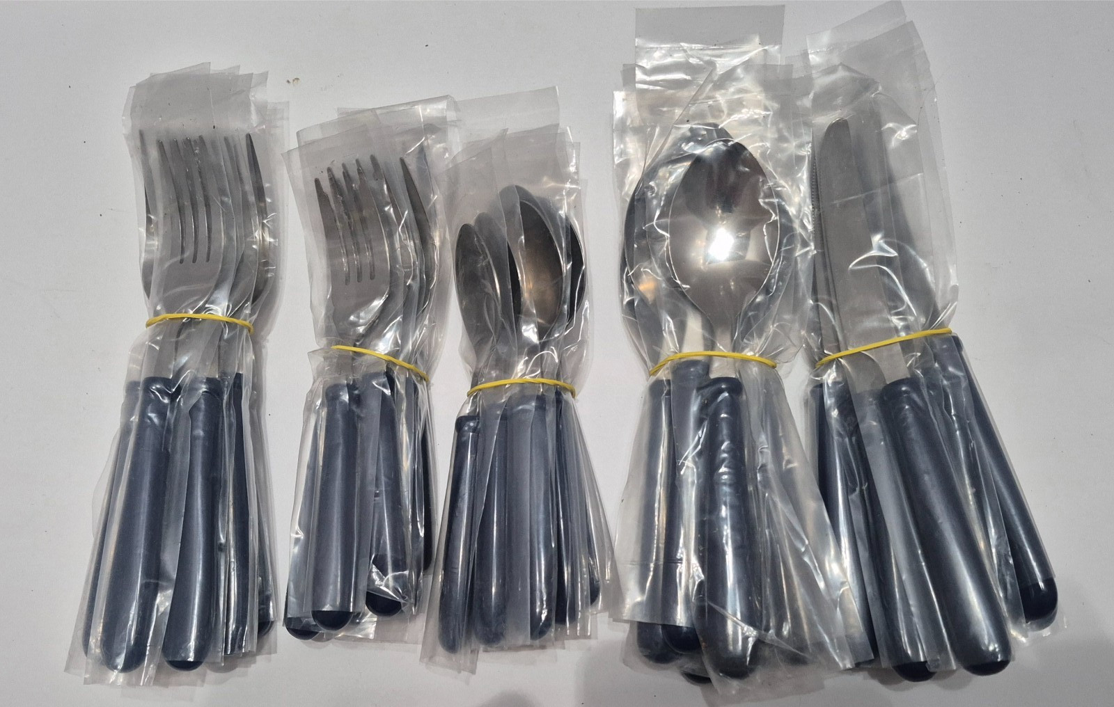 New Cobalt Blue Flatware Set of 40