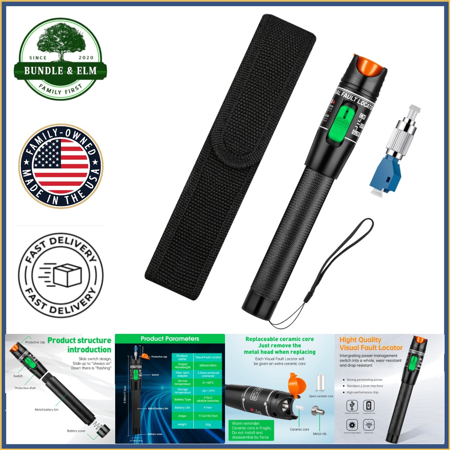 Durable Fiber Optic Cable Tester for Telecommunications and Engineering Use