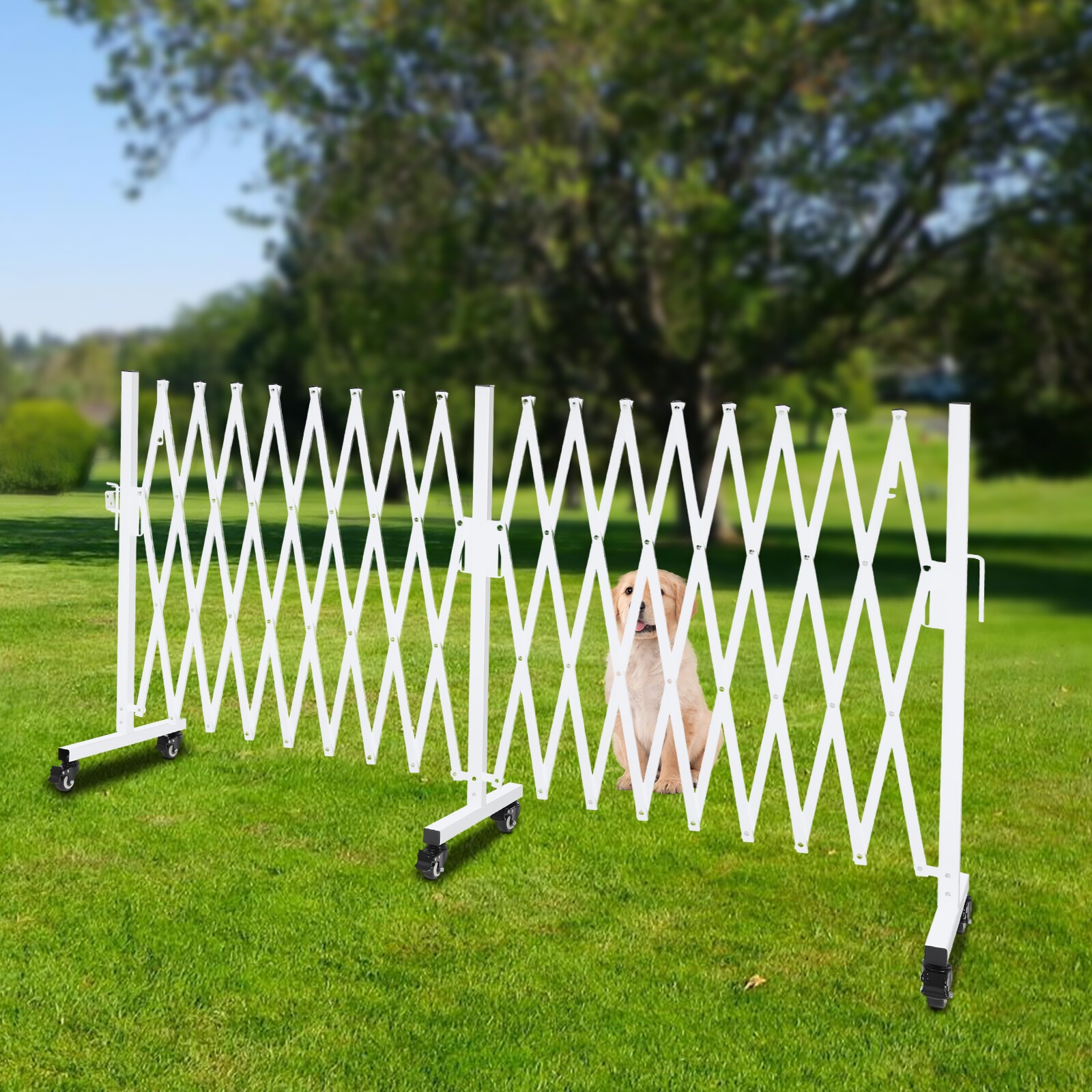 Safety Barrier, Mobile Folding Gate, Portable Fence Gate for garages, stairs