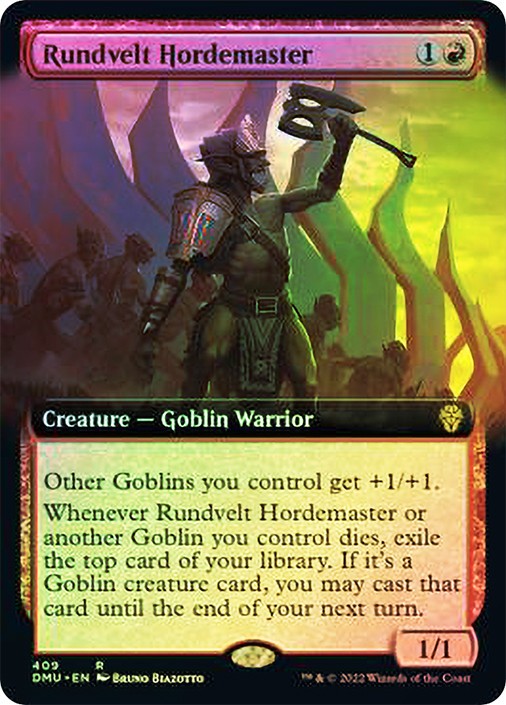 MTG FOIL Rundvelt Hordemaster Extended Art - Dominaria United #409
