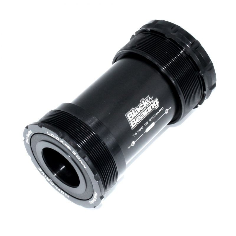 Black Bearing bottom bracket ceramic T47 A Asymmetric threaded Shimano 24 & GXP