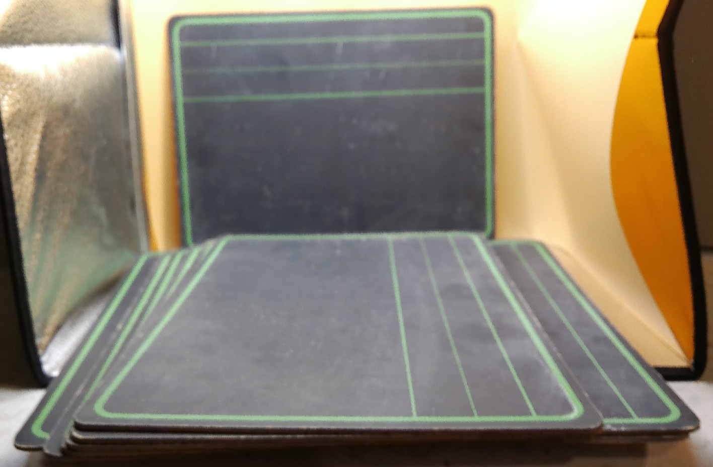 Chalkboard lined graph practice spelling lot 12 vintage handheld child size