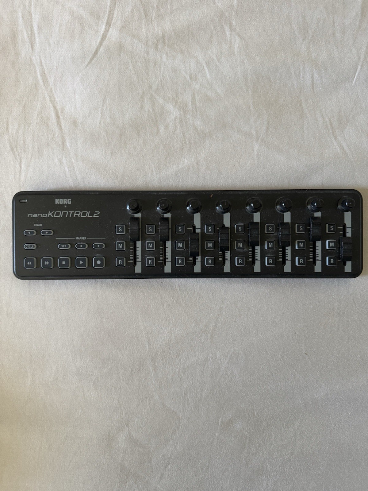 Korg nanoKONTROL2 Slim-Line USB Control Surface, Black — Controller Only