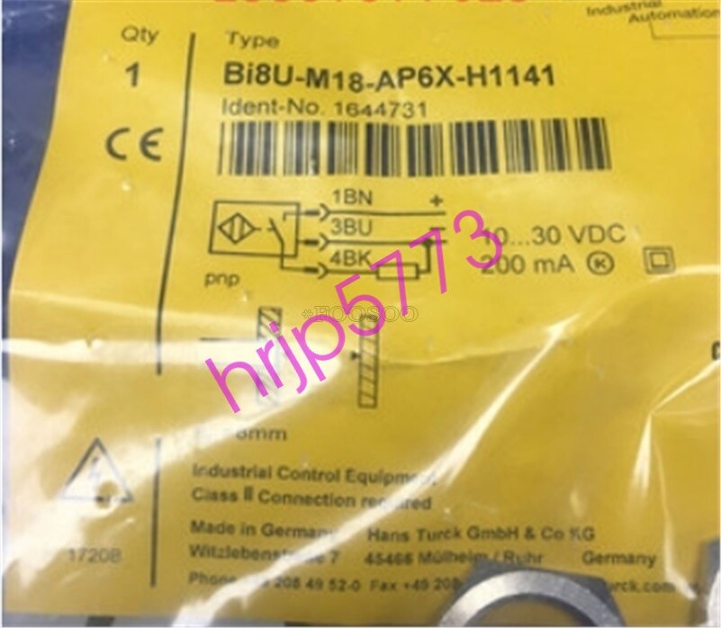 Proximity Sensor Turck BI8U-M18-AP6X-H1141 BI8UM18AP6XH1141 New eu