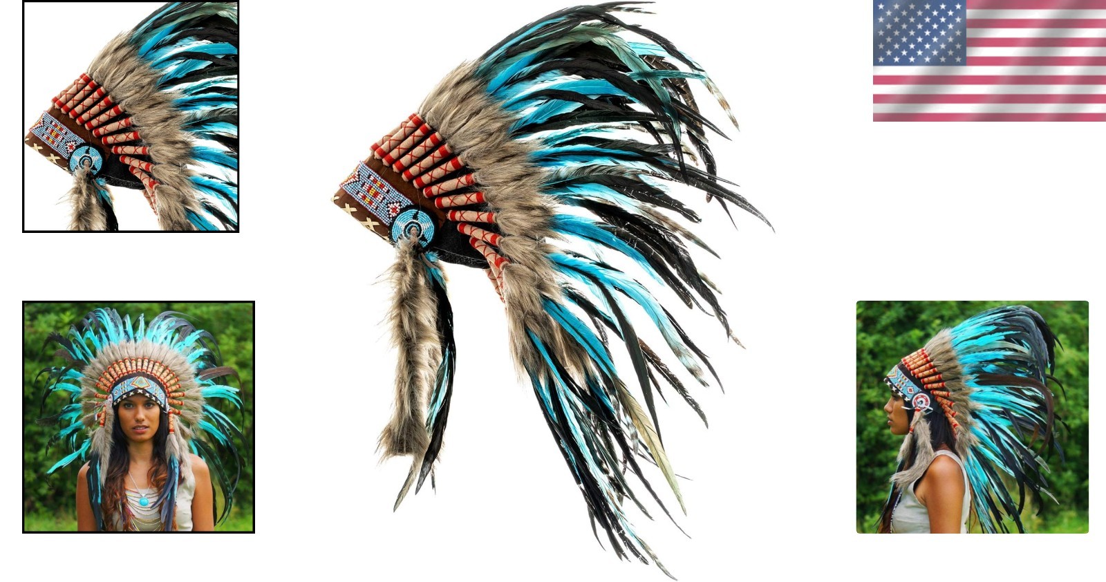 Handmade Native American Inspired Headdress