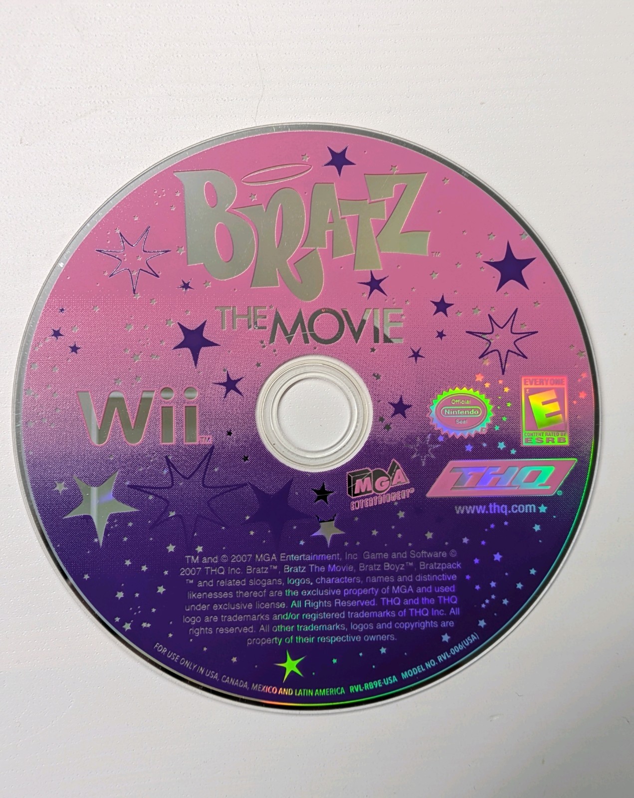 Bratz The Movie (Nintendo Wii, 2007) Disc Only