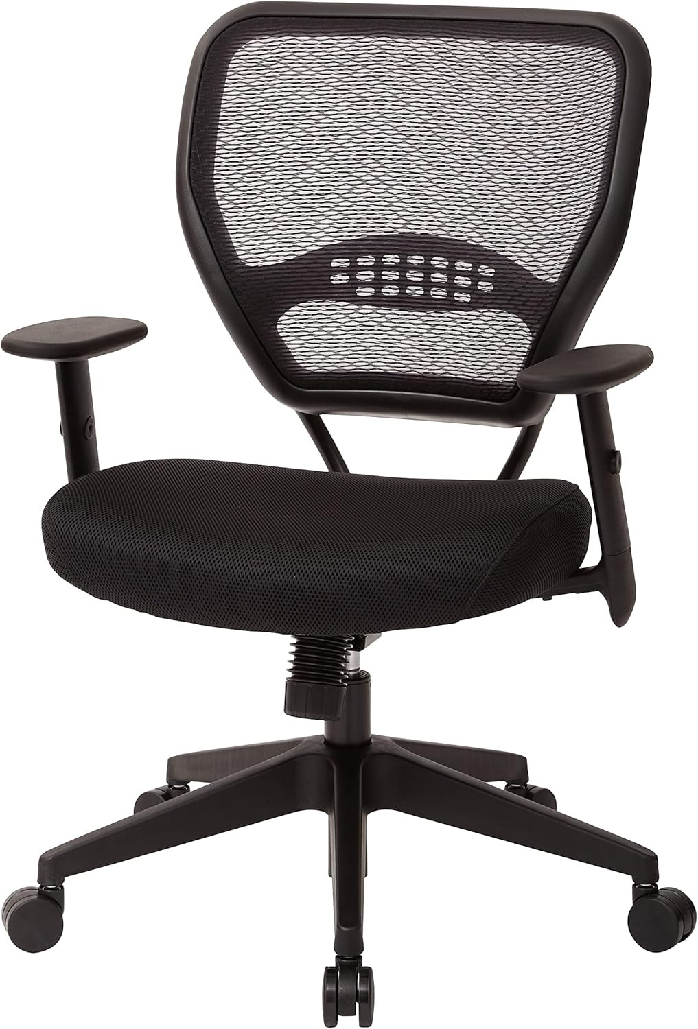 Ergonomic Black Office Chair with Adjustable Back and Lumbar Support