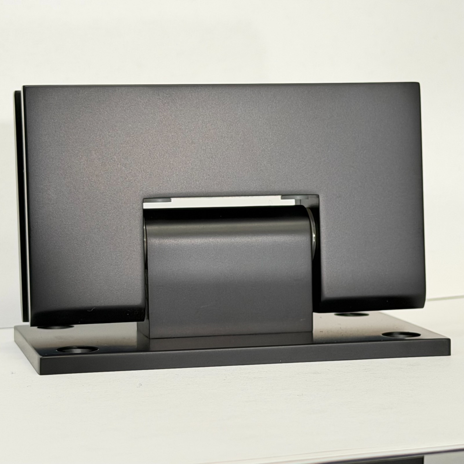 CRL Matte Black Vienna 537 Series 5 Degree Pre-Set Wall Mount Full Back Plate