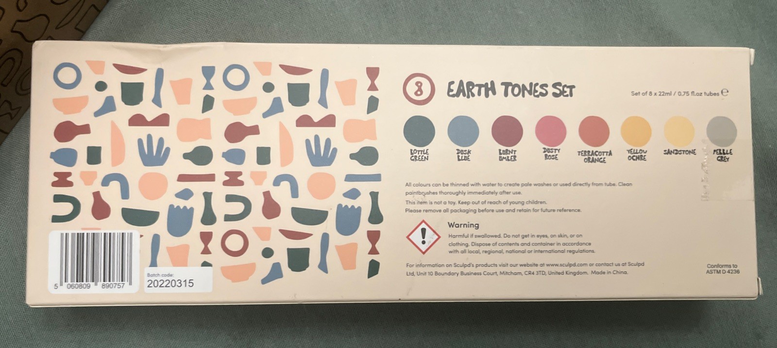 NEW Sculpd Pottery Kit and Extra Earth Tones Paint kit