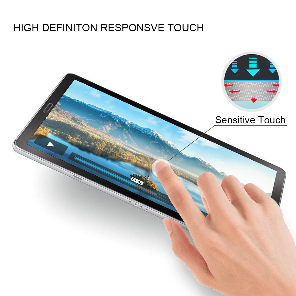 Premium Tempered Glass Film Screen Protector For Samsung Tab A 10.5 SM-T590/T595