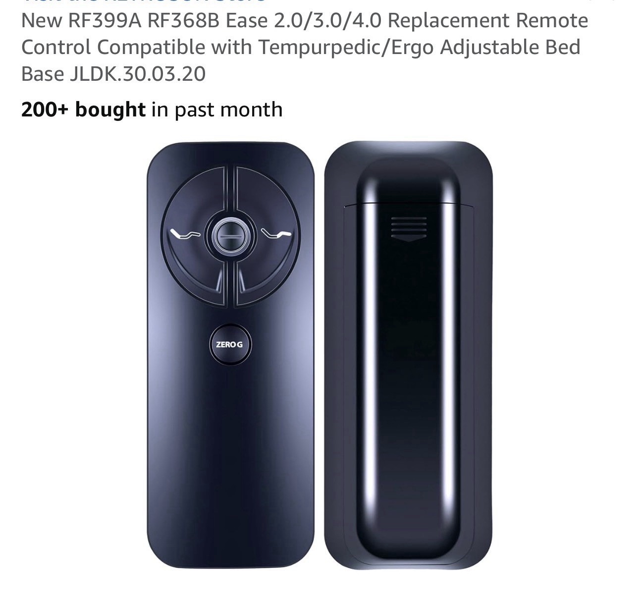Tempurpedic Adjustable Bed Remote RF399A RF368B Replacement
