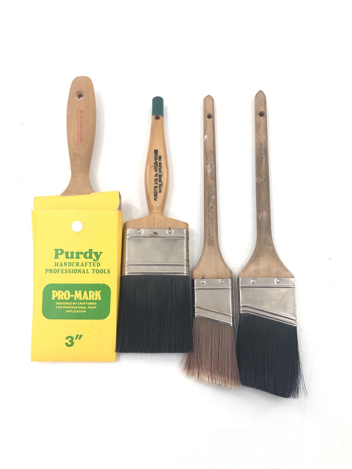 Lot Of 4 Purdy Paint Brush Pro Mark 3” 2.5” 1.5”