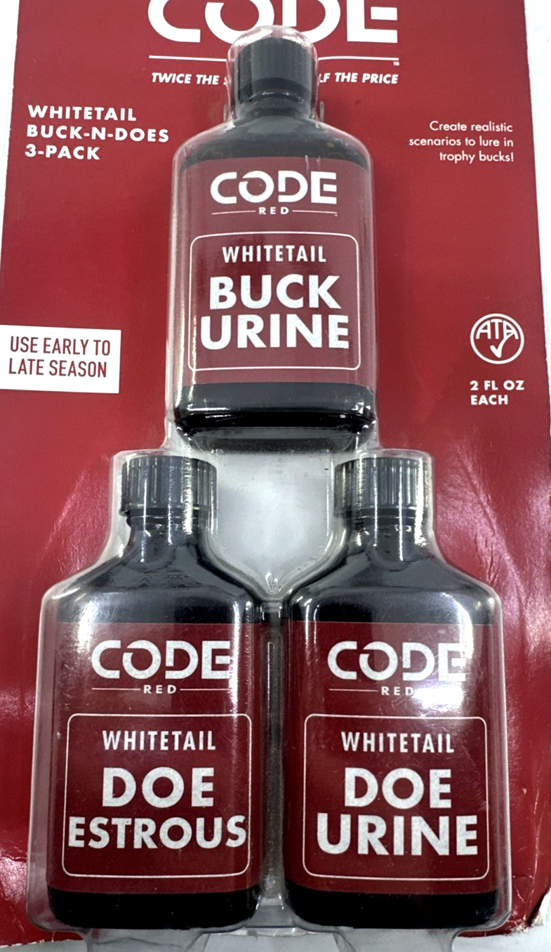 Code Red Deer Lure Bucks-n- Does Triple Pack 2fl Oz/ea - OA1326 HUNTING