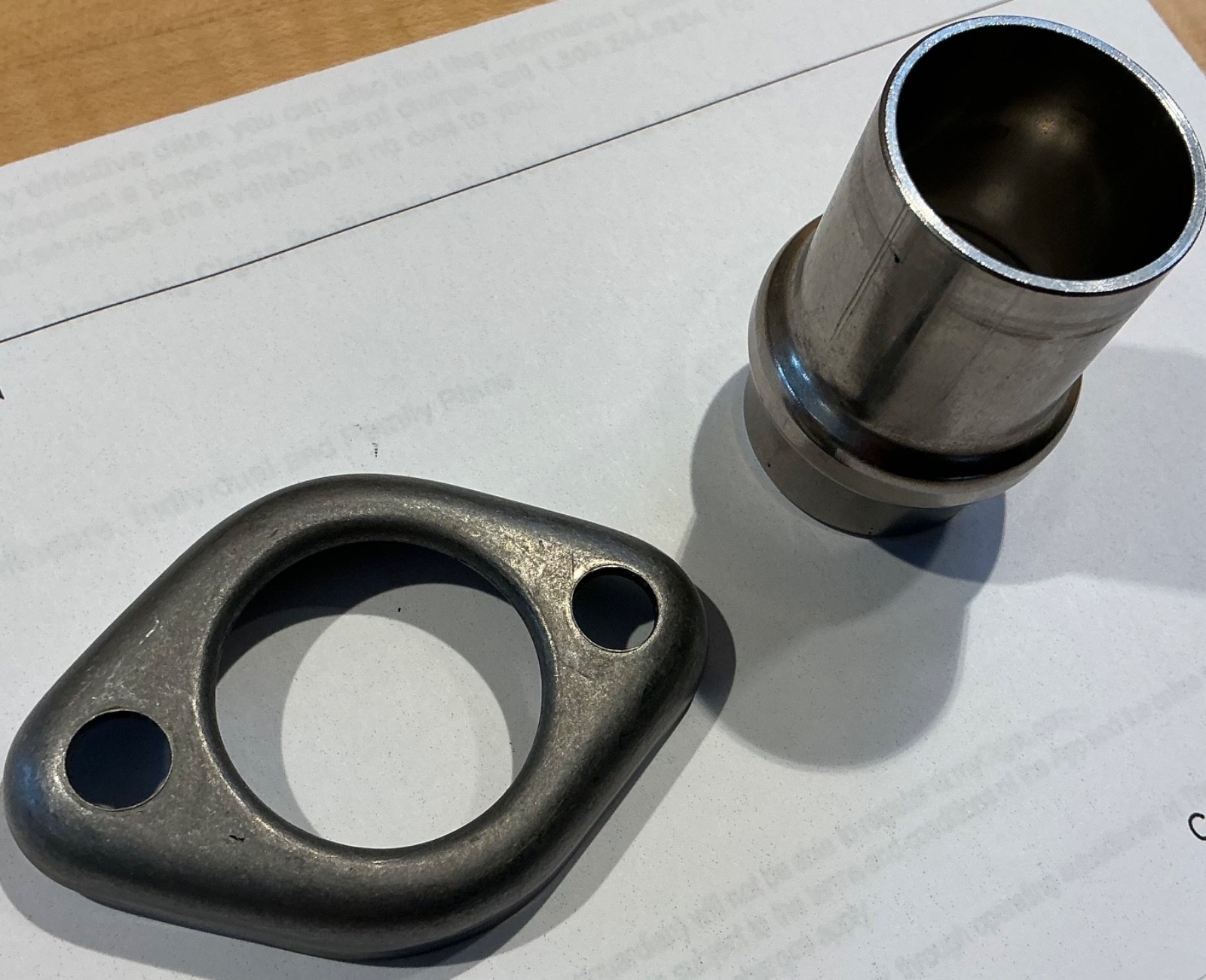Rotax Engine Exhaust Socket & Flange PN 978252 & 978246