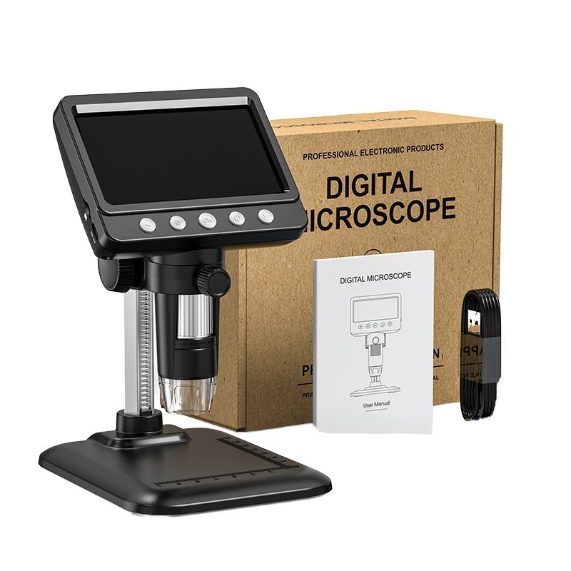 Monocular Digital 1000X 1080P 2000mAh Battery Microscope 4.3-Inch LED Screen 369