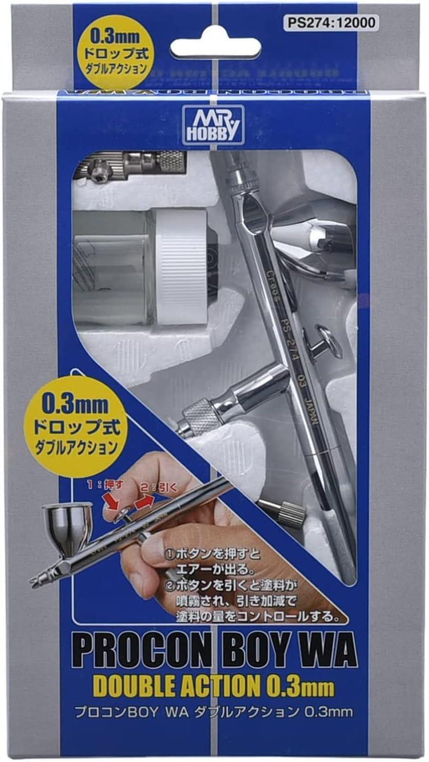 Mr. Hobby PS274 Mr. Procon Boy WA Double Action 0.3mm Airbrush - US